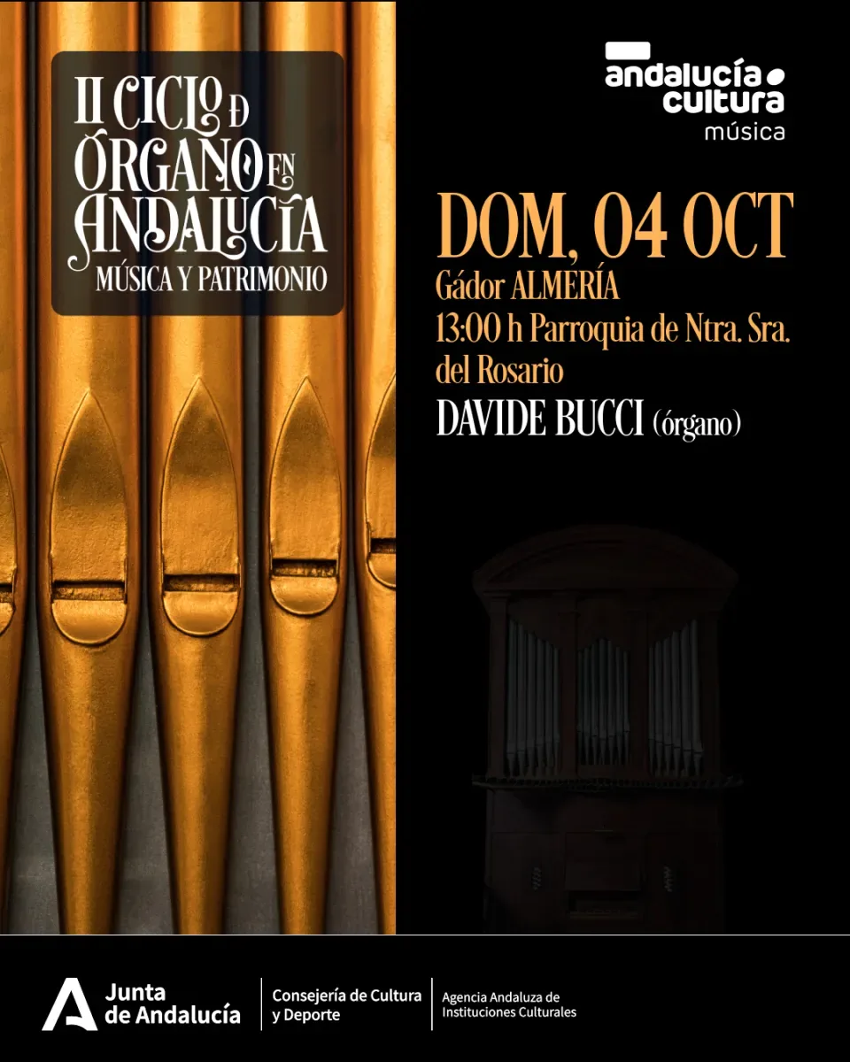 Ciclo De Órgano en Andalucía: Música Y Patrimonio, en Gádor
