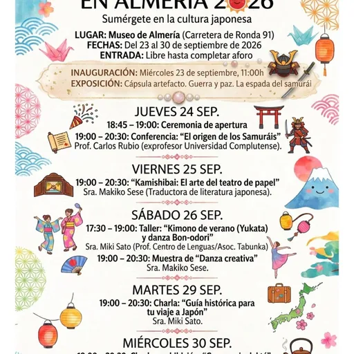 Semana Japón en Almería 2026: ‘El origen de los Samuráis’