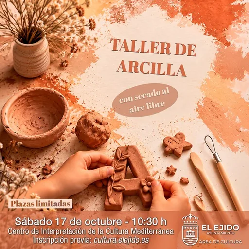 Taller de arcilla con secado al aire libre